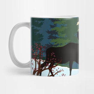 The Moose, the Bear and the Moon Mug